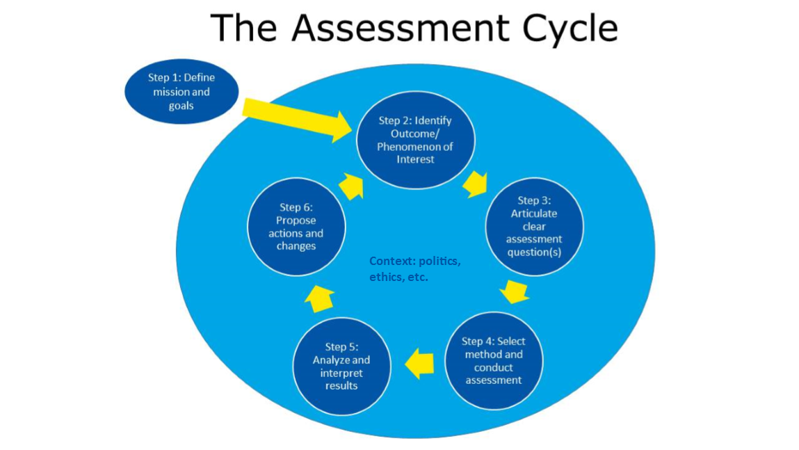 Visual representation of the assessment cycle