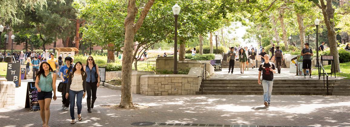 Students at BruinWalk 